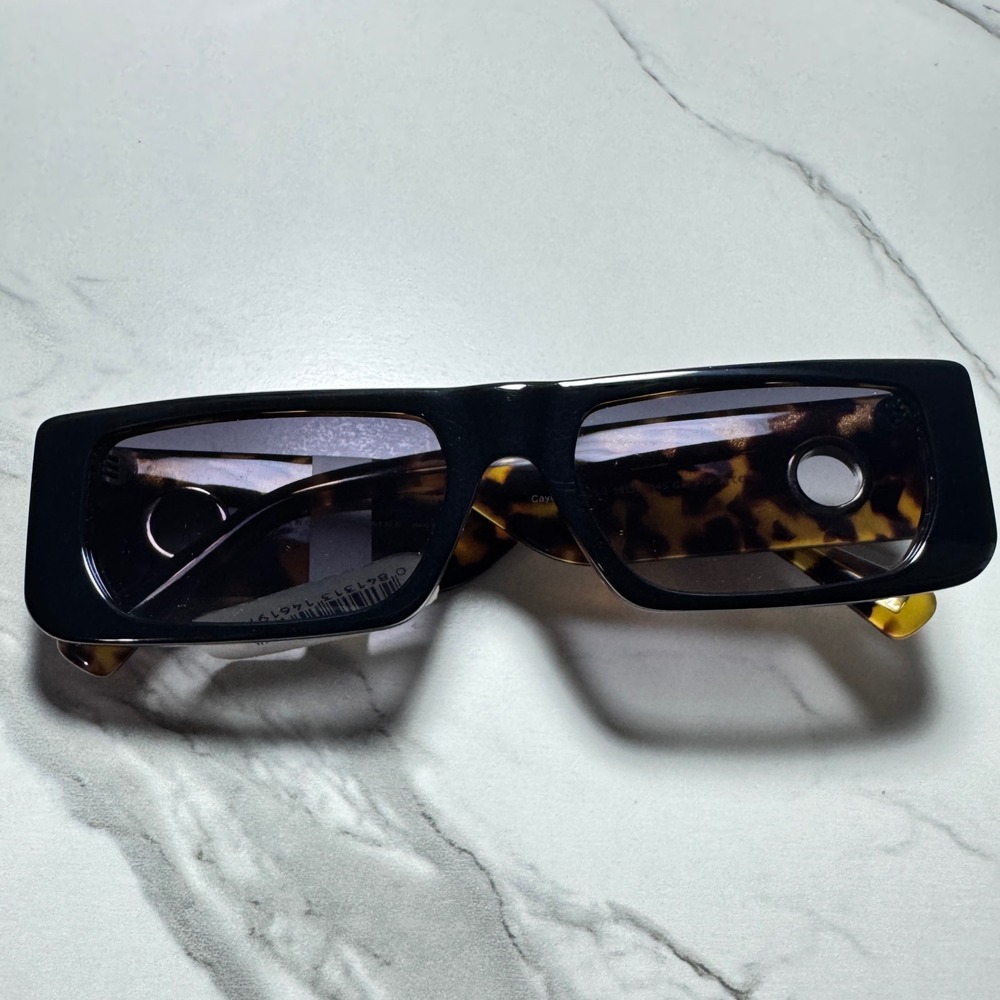Carolina Lemke Berlin Cayo CL9108-2 Tortoise Black Rectangle Sunglasse 56/18/145